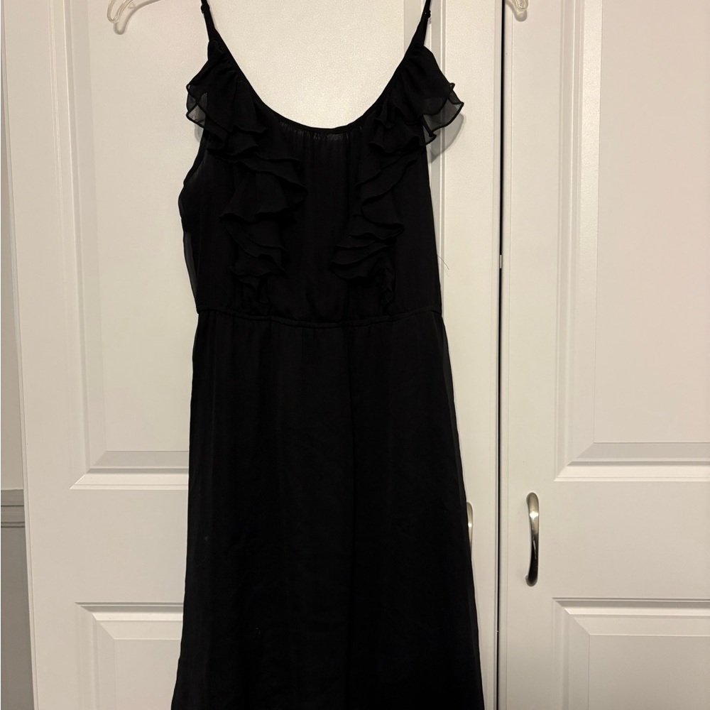 Old Navy Black Ruffle Mini Dress